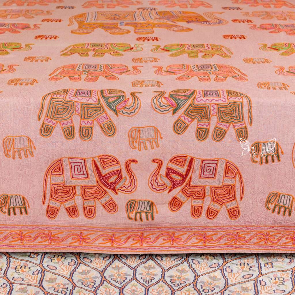kantha bed cover