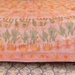 Hand stitched Rajasthani Kantha Bed Cover with Traditional Indian Embroidery – Handmade Cotton Bedspread, King Size 90 × 108 Inches - Image 6