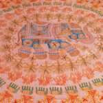Hand stitched Rajasthani Kantha Bed Cover with Traditional Indian Embroidery – Handmade Cotton Bedspread, King Size 90 × 108 Inches - Image 5