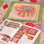 Hand Stitched Kantha Appliqué Work Bed Cover – Handmade Cotton Patchwork Bedspread, King Size 90 × 108 Inches - Image 2