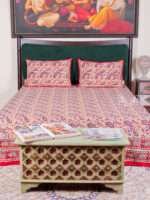 Block Printed Double Bedsheet
