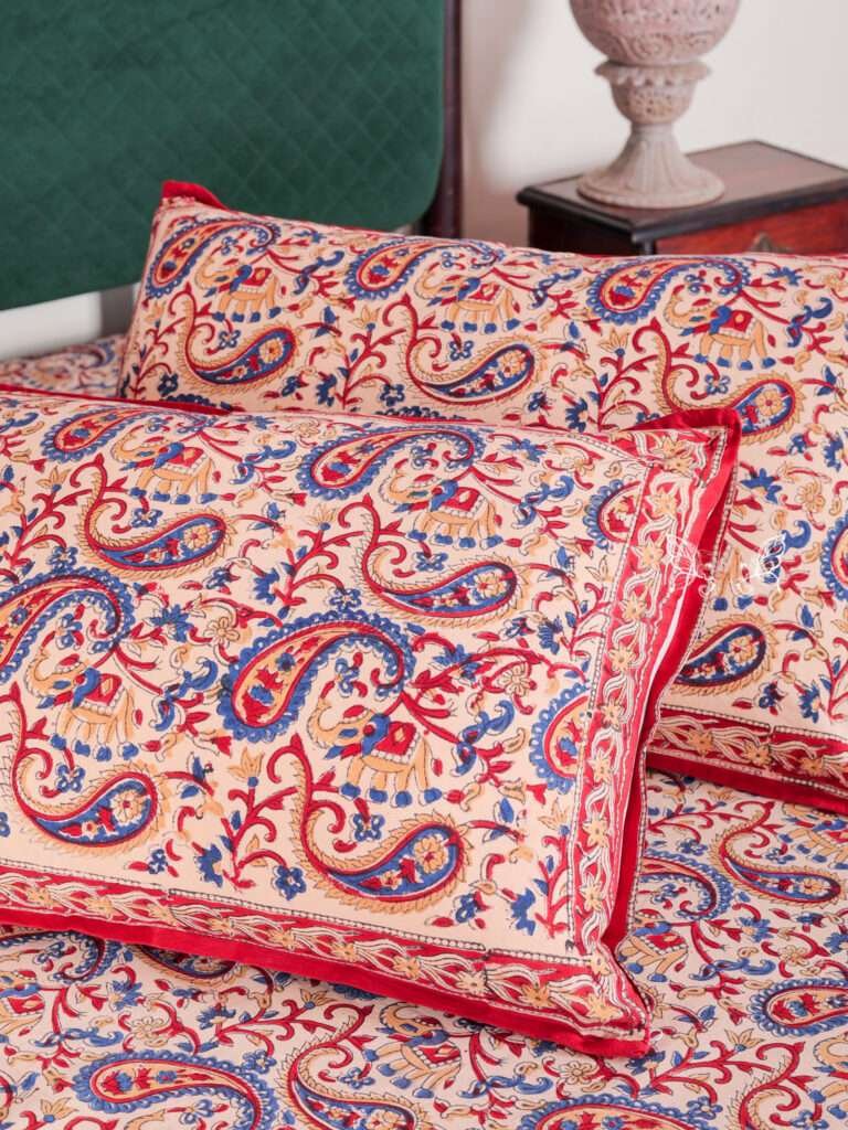 Block Printed Double Bedsheet