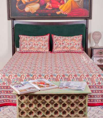 Block Printed Double Bedsheet