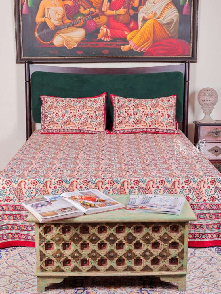 Block Printed Double Bedsheet