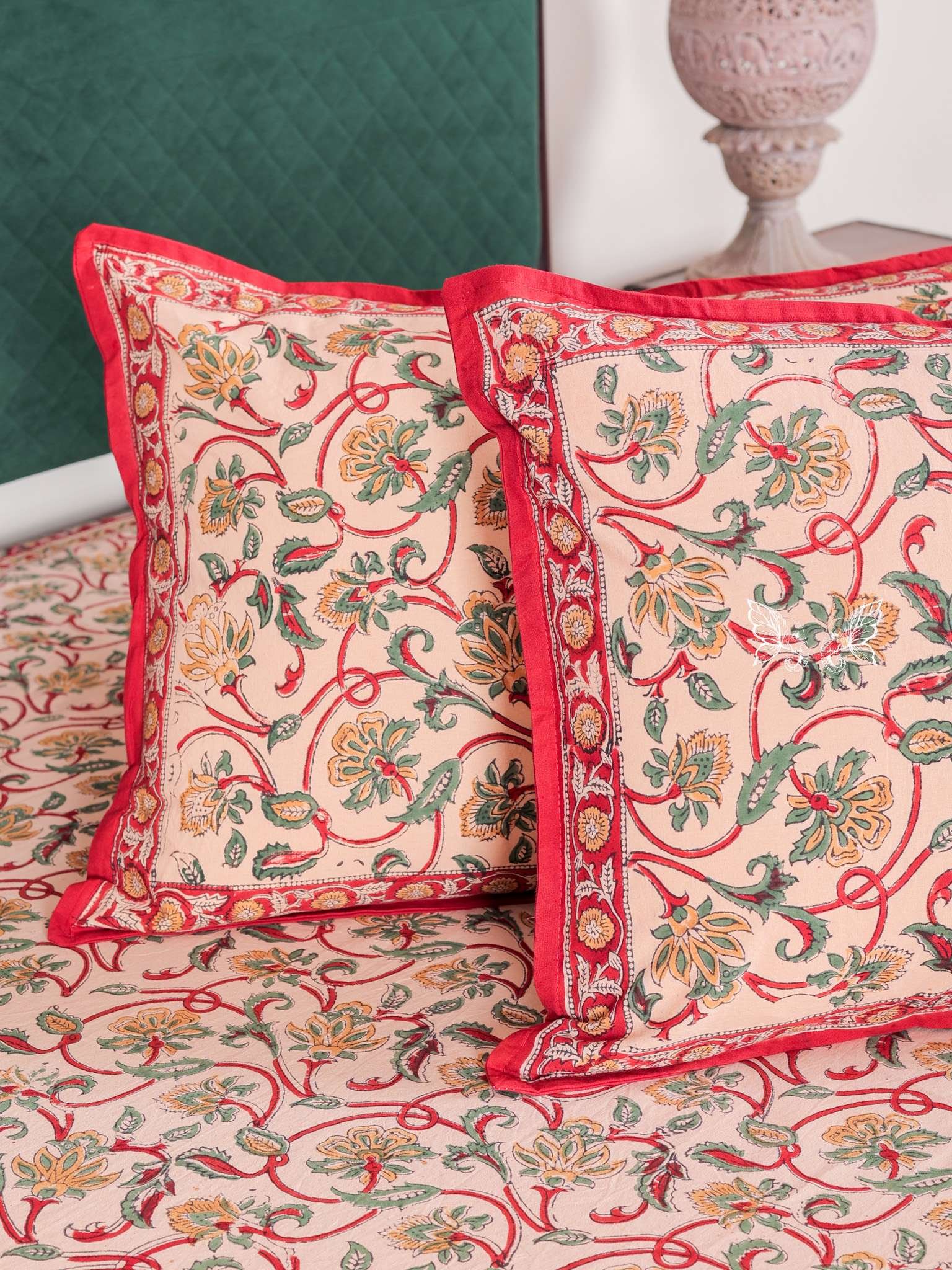 0R4A4927 Bagru Print Double Bedsheet