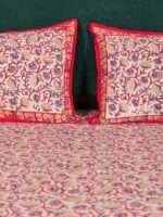 Handmade Beige Bagru Print Double Bedsheet | Eco-Friendly Cotton | Natural Dye | 90 x 108 Inches - Image 2