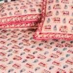 Block Printed Double Bedsheet