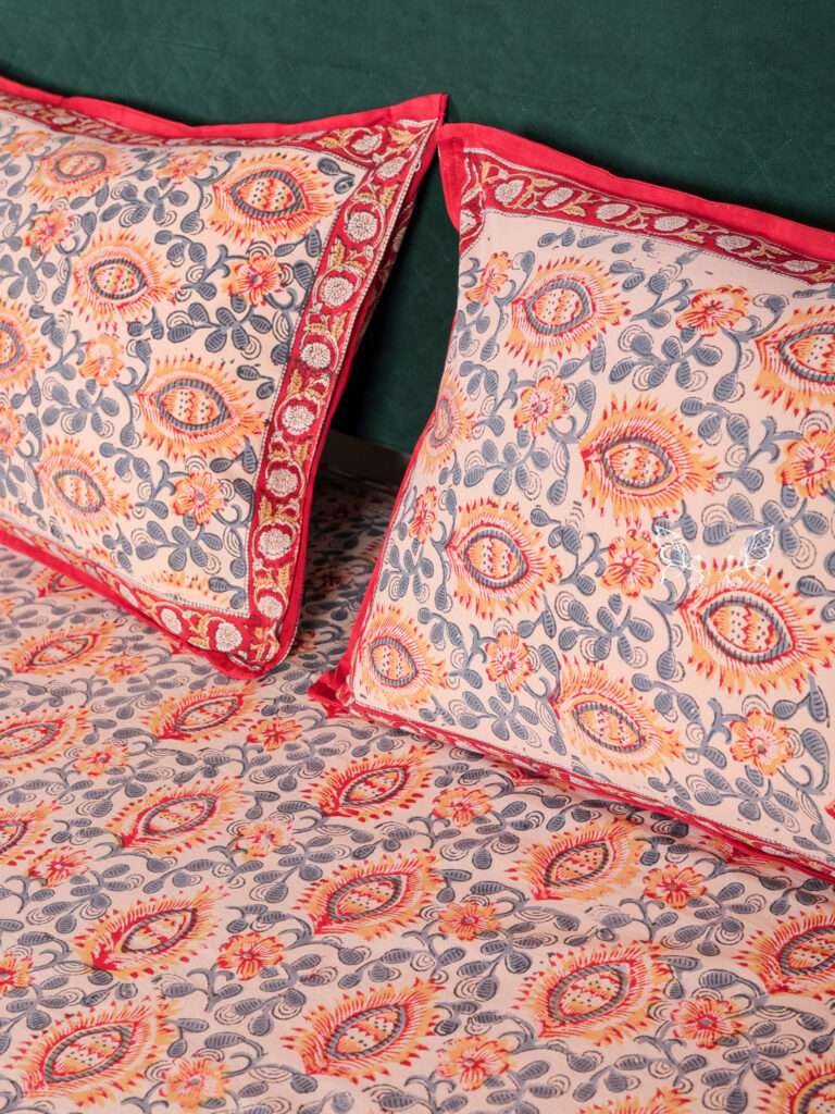 Bagru Print Double Bedsheet