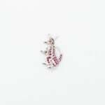 Handcrafted 92.5 Sterling Silver Kangaroo & Joey Brooch with Natural Ruby Pavé - Image 4