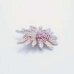 Handcrafted 92.5 Sterling Silver Bird Sunburst Brooch with Ruby and Zircon Pavé - Image 4