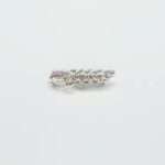Majestic Peacock 92.5 Sterling Silver Brooch with Ruby and Blue Sapphire Pavé - Image 4