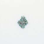 Handcrafted 92.5 Sterling Silver Floral Cluster Brooch with Natural Emeralds - Image 5