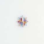 Handcrafted 92.5 Sterling Silver Floral Sunburst Brooch with Multi-Color Gemstones - Image 3