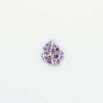 Handcrafted 92.5 Sterling Silver Floral Brooch with Amethyst & Natural Ruby Accents - Image 3
