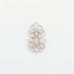 Handcrafted 92.5 Sterling Silver Floral Brooch with Natural Ethiopian Opal Clusters - Image 2