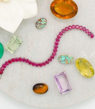 Ruby Silver Bracelet