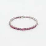 Ruby Silver Bracelet