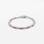 Ruby Silver Bracelet