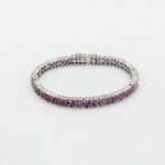 Real Ruby Silver Bracelet