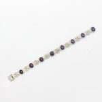 Handcrafted Star Ruby Silver Bracelet with Cubic Zirconia - Image 2