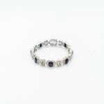 Handcrafted Star Ruby Silver Bracelet with Cubic Zirconia - Image 4