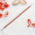 Sunstone Silver Bracelet