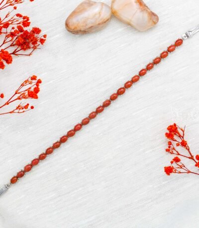 Sunstone Silver Bracelet