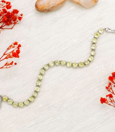 lemon topaz Silver Bracelet