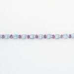Natural Aquamarine 925 Sterling Silver Bracelet with Ruby Accents - Image 2