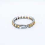 Golden Topaz Zircon Gemstone 92.5 Sterling Silver Bracelet | Natural Stone Jewelry - Image 2