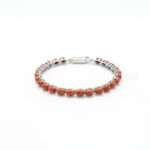 Natural Sunstone Silver Bracelet | 92.5 Sterling Silver Handmade Gemstone Jewelry - Image 3