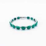 Malachite Silver Bracelet