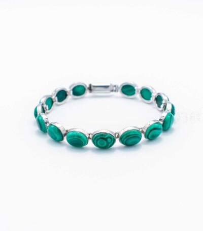 Malachite Silver Bracelet