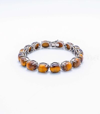 Tiger's Eye Silver Bracelet