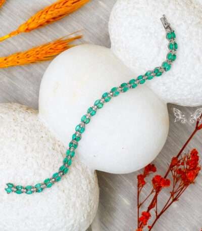 Emerald & Diamond Bracelet
