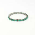 Pear-Cut Natural Emerald Bracelet