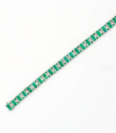 Emerald Bracelet with Diamond