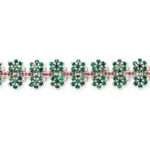 Emerald Flower Bracelet
