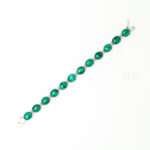 Silver malachite Bracelet