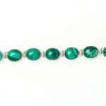 Silver malachite Bracelet