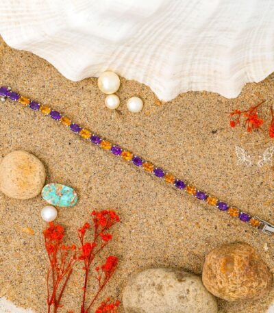 Citrine & Amethyst Bracelet