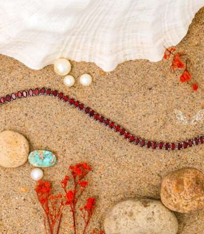 Garnet Gemstone Bracelet