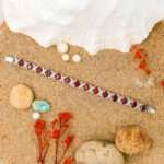 Garnet Silver Bracelet