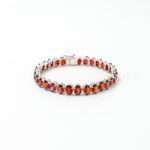 Oval Garnet Bracelet