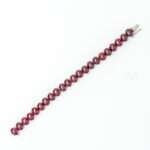 Garnet Silver Bracelet