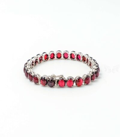 Cabochon Garnet Bracelet