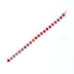 Garnet Silver Bracelet