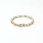 Silver Golden Citrine Bracelet