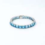 Silver Blue Topaz Bracelet