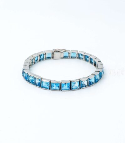 Silver Blue Topaz Bracelet